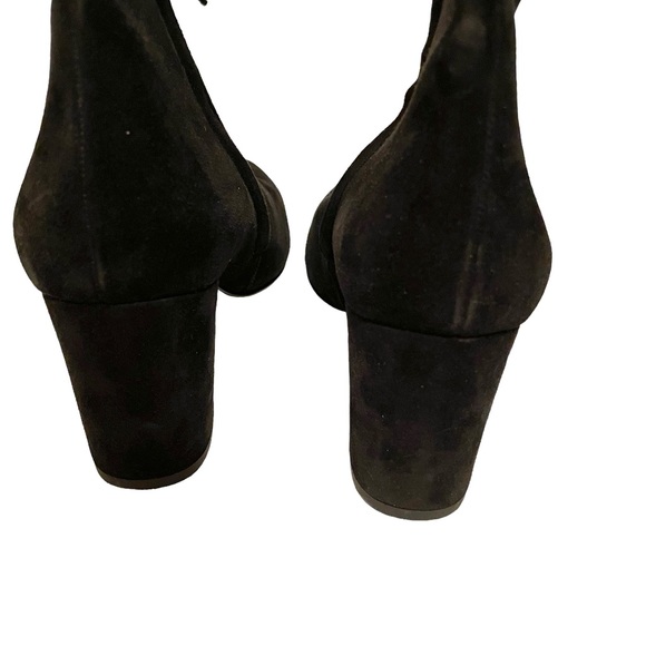 Paul Green Black Suede Booties Ankle Boots Side Zip Size 6 1/2 EU/9 US - Picture 8 of 10